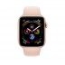 Apple Watch Series 4 // 44мм GPS + Cellular // Корпус из алюминия золотого цвета, спортивный ремешок цвета «розовый песок» (MTV02)