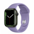 Apple Watch Series 7 // 41мм GPS // Корпус из алюминия зеленого цвета, спортивный ремешок цвета «английская лаванда»