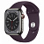 Купить Apple Watch Series 8 // 45мм GPS + Cellular // Корпус из нержавеющей стали графитового цвета, спортивный ремешок цвета "бузина"