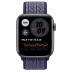 Apple Watch Series 6 // 40мм GPS // Корпус из алюминия цвета «серый космос», спортивный браслет Nike светло-лилового цвета Apple Watch Series 6 // 40мм GPS // Корпус из алюминия цвета «серый космос», спортивный браслет Nike светло-лилового цвета