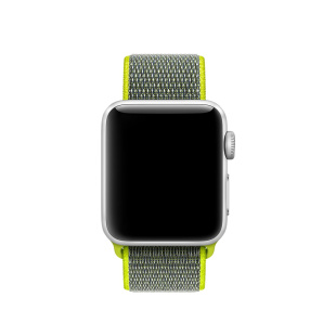 42/44мм Ремешок из плетёного нейлона цвета «жёлтый неон»  для Apple Watch