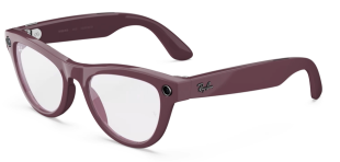 Умные очки Ray-Ban  Skyler (2-gen) (Глянцевая фиолетовая оправа, прозрачно-аметистовые фотохромные линзы)