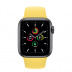 Apple Watch SE // 44мм GPS // Корпус из алюминия цвета «серый космос», спортивный ремешок имбирного цвета (2020)