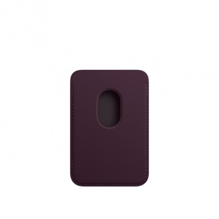 Кожаный чехол-бумажник MagSafe для iPhone, цвет Dark Cherry/Темная вишня