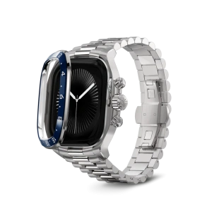 Корпус Golden Concept для Apple Watch, 46 мм, Crown Sport Classic Edition, Silver/Blue