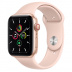 Apple Watch SE // 44мм GPS + Cellular // Корпус из алюминия золотого цвета, спортивный ремешок цвета «Розовый песок» (2020)
