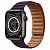 Купить Apple Watch Series 7 // 45мм GPS + Cellular // Корпус из титана цвета «черный космос», кожаный браслет цвета «тёмная вишня», размер ремешка S/M