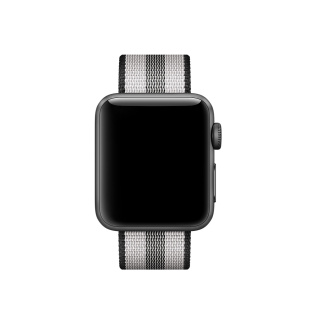 42/44мм Ремешок из плетёного нейлона чёрного цвета (в полоску) для Apple Watch