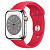 Купить Apple Watch Series 8 // 45мм GPS + Cellular // Корпус из нержавеющей стали серебристого цвета, спортивный ремешок цвета (PRODUCT)RED