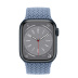 Apple Watch Series 8 // 41мм GPS // Корпус из алюминия цвета "темная ночь", плетёный монобраслет сланцево-синего цвета