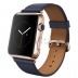 Apple Watch Edition 42мм, 18-каратное розовое золото, тёмно-синий ремешок с классической пряжкой