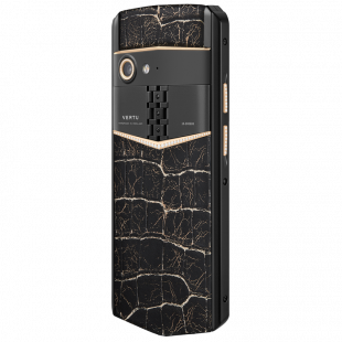 Vertu Aster P Gothic Gold YG&Diamonds Lava Black Crack Alligator