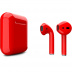 AirPods - беспроводные наушники с Qi - зарядным кейсом Apple (Красный, глянец)