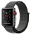 Купить Apple Watch Series 3 // 38мм GPS + Cellular // Корпус из алюминия цвета «серый космос», ремешок из плетёного нейлона чёрного цвета (MQJT2)