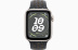 Apple Watch SE // 40мм GPS // Корпус из алюминия цвета «сияющая звезда», спортивный ремешок Nike цвета «Полуночное небо» (2024)