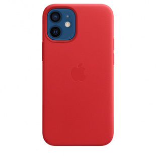 Кожаный чехол MagSafe для iPhone 12 mini, цвет (PRODUCT)RED