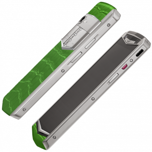 Vertu Aster P Baroque Titanium Bamboo Green Alligator