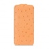 Чехол Melkco для iPhone 5C Leather Case Jacka Type Ostrich Print pattern - Orange