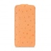 Чехол Melkco для iPhone 5C Leather Case Jacka Type Ostrich Print pattern - Orange
