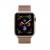 Apple Watch Series 4 // 40мм GPS + Cellular // Корпус из нержавеющей стали золотого цвета, миланский сетчатый браслет золотого цвета (MTUT2)