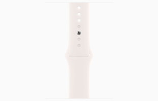 Apple Watch Series 10 // 46мм GPS // Корпус из алюминия цвета "розовое золото", спортивный ремешок цвета "светлые румяна"