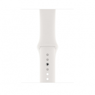 Apple Watch Series 5 // 40мм GPS + Cellular // Корпус из нержавеющей стали цвета «серый космос», спортивный ремешок белого цвета