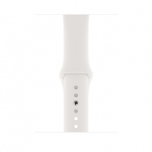 Apple Watch Series 5 // 40мм GPS + Cellular // Корпус из нержавеющей стали цвета «серый космос», спортивный ремешок белого цвета