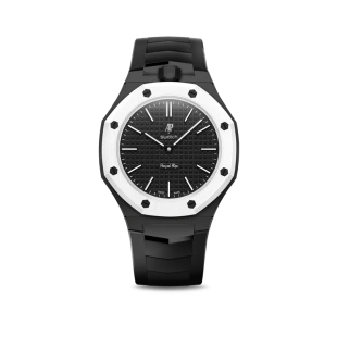 Аксессуары Golden Concept Royal Sport Edition для часов Swatch Royal Pop (OCHO NEGRO) (Черный и белый ремешки)