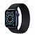 Купить Apple Watch Series 6 // 40мм GPS // Корпус из алюминия синего цвета, плетеный монобраслет угольного цвета