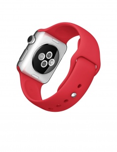 Apple Watch 38 мм из нержавеющей стали, спортивный ремешок (PRODUCT)RED