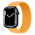 Купить Apple Watch Series 7 // 45мм GPS // Корпус из алюминия цвета «тёмная ночь», плетёный монобраслет цвета «спелый маис»