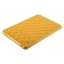 Чехол Jisoncase для iPad mini натуральная кожа со стеганым узором желтый