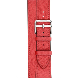 38/40 мм ремешок Double Tour из кожи Epsom цвета Rose Jaipur, размер Regular (стандартный) для Apple Watch Hermès