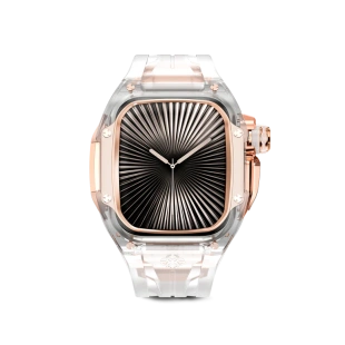 Корпус Golden Concept для Apple Watch, 46 мм, Racing Sport Edition Transparent, Crystal Rose