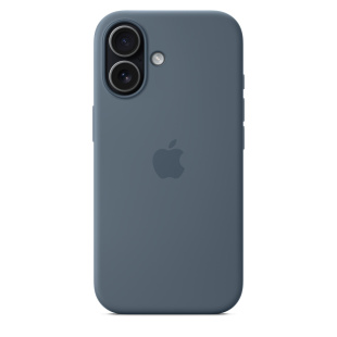 Силиконовый чехол MagSafe для iPhone 17 (Anchor Blue)