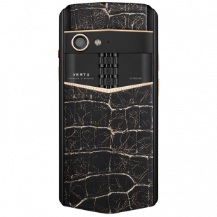 Vertu Aster P Gothic Gold YG&Diamonds Lava Black Crack Alligator