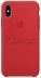 Силиконовый чехол для iPhone X / Xs, красный цвет, оригинальный Apple