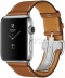 Apple Watch Series 2 Hermès 42мм Корпус из нержавеющей стали, ремешок Simple Tour из кожи Barenia цвета Fauve с раскладывающейся застёжкой