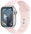 Apple Watch Series 9 // 45мм GPS // Корпус из алюминия серебристого цвета, спортивный ремешок светло-розового цвета