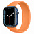 Купить Apple Watch Series 7 // 45мм GPS // Корпус из алюминия синего цвета, монобраслет цвета «весенняя мимоза»