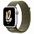 Купить Apple Watch Series 8 // 45мм GPS + Cellular // Корпус из алюминия серебристого цвета, спортивный браслет Nike цвета "секвойя/чистая платина"
