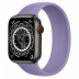 Apple Watch Series 7 // 45мм GPS + Cellular // Корпус из титана цвета «черный космос», монобраслет цвета «английская лаванда»