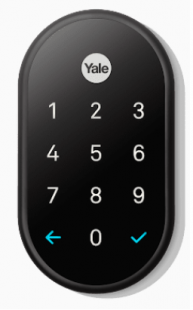 Умный дверной замок Google Nest x Yale Lock, Black Suede