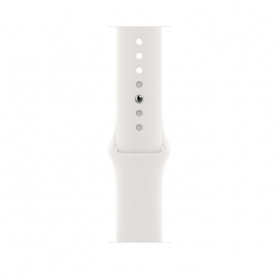 Apple Watch Series 6 // 40мм GPS // Корпус из алюминия цвета «серый космос», спортивный ремешок белого цвета