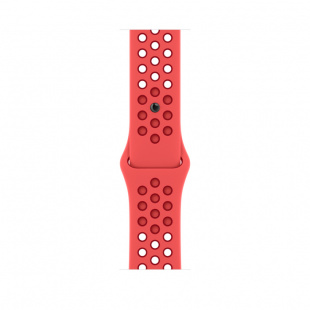Apple Watch Series 8 // 41мм GPS // Корпус из алюминия цвета "сияющая звезда", спортивный ремешок Nike цвета "ярко-малиновый/спортивный красный"