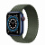Купить Apple Watch Series 6 // 40мм GPS + Cellular // Корпус из алюминия синего цвета, плетёный монобраслет цвета «Зелёные холмы»