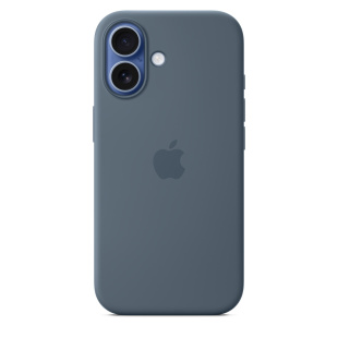 Силиконовый чехол MagSafe для iPhone 17 (Anchor Blue)