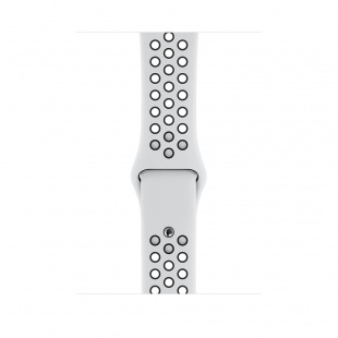 Apple Watch Series 4 Nike+ // 44мм GPS + Cellular // Корпус из алюминия серебристого цвета, спортивный ремешок Nike цвета «чистая платина/чёрный» (MTXC2)