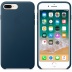 Кожаный чехол для iPhone 7+ (Plus)/8+ (Plus), цвет «космический синий», оригинальный Apple
