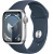 Купить Apple Watch Series 9 // 41мм GPS // Корпус из алюминия серебристого цвета, спортивный ремешок цвета "штормовой синий"